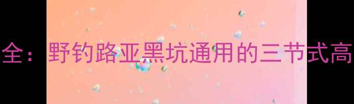 图片 三接轮压竿全：野钓路亚黑坑通用的三节式高性价比鱼竿