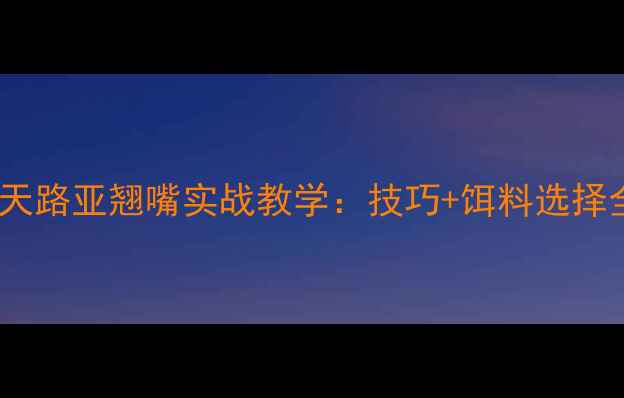 图片 中雨天路亚翘嘴实战教学：技巧+饵料选择全！1