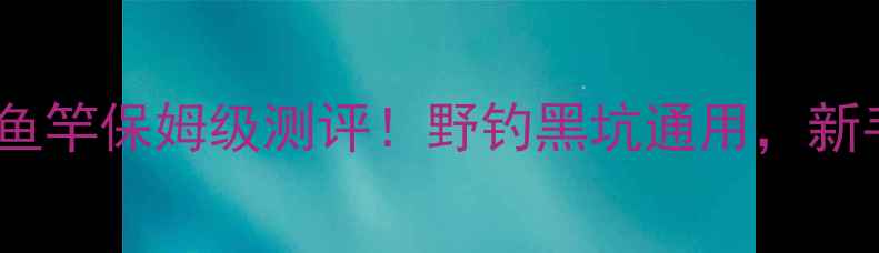 图片 光威将军12米超长鱼竿保姆级测评！野钓黑坑通用，新手老手都看这篇🎣1