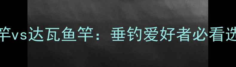 图片 涉水鱼竿vs达瓦鱼竿：垂钓爱好者必看选购指南