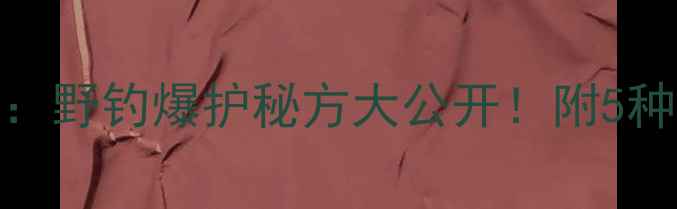 图片 米饭饵料制作全攻略：野钓爆护秘方大公开！附5种万能配方+避坑指南2