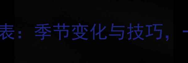 图片 路亚钓鱼最佳时间表：季节变化与技巧，一天中黄金时段全2