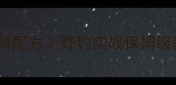 图片 🔥冬季鲫鱼商品饵料配方｜野钓实战保姆级教程，新手必看！2