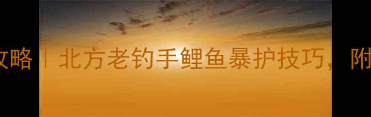 图片 🔥春钓黑坑攻略｜北方老钓手鲤鱼暴护技巧，附实战配方！1